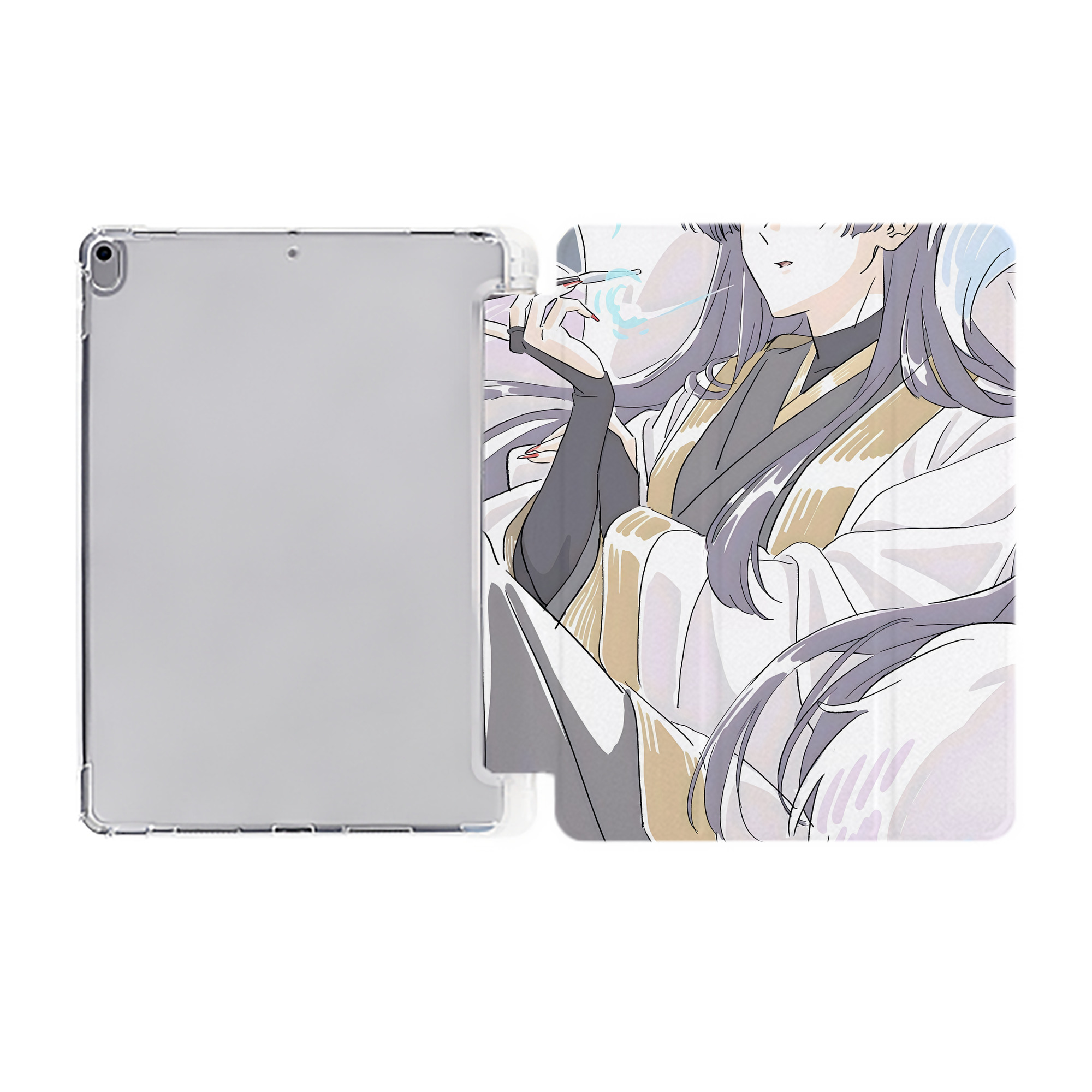 （画像用） 薬屋のひとりごと The Apothecary Diaries IPad ケース ペン収納付き 三つ折りスタンド PUレザー×シリコン 対応機種9.5/10.5/10.9インチ